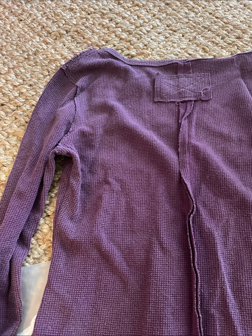 SHEIN Purple Waffle Knit Long Sleeve Top - Picture 11 of 16